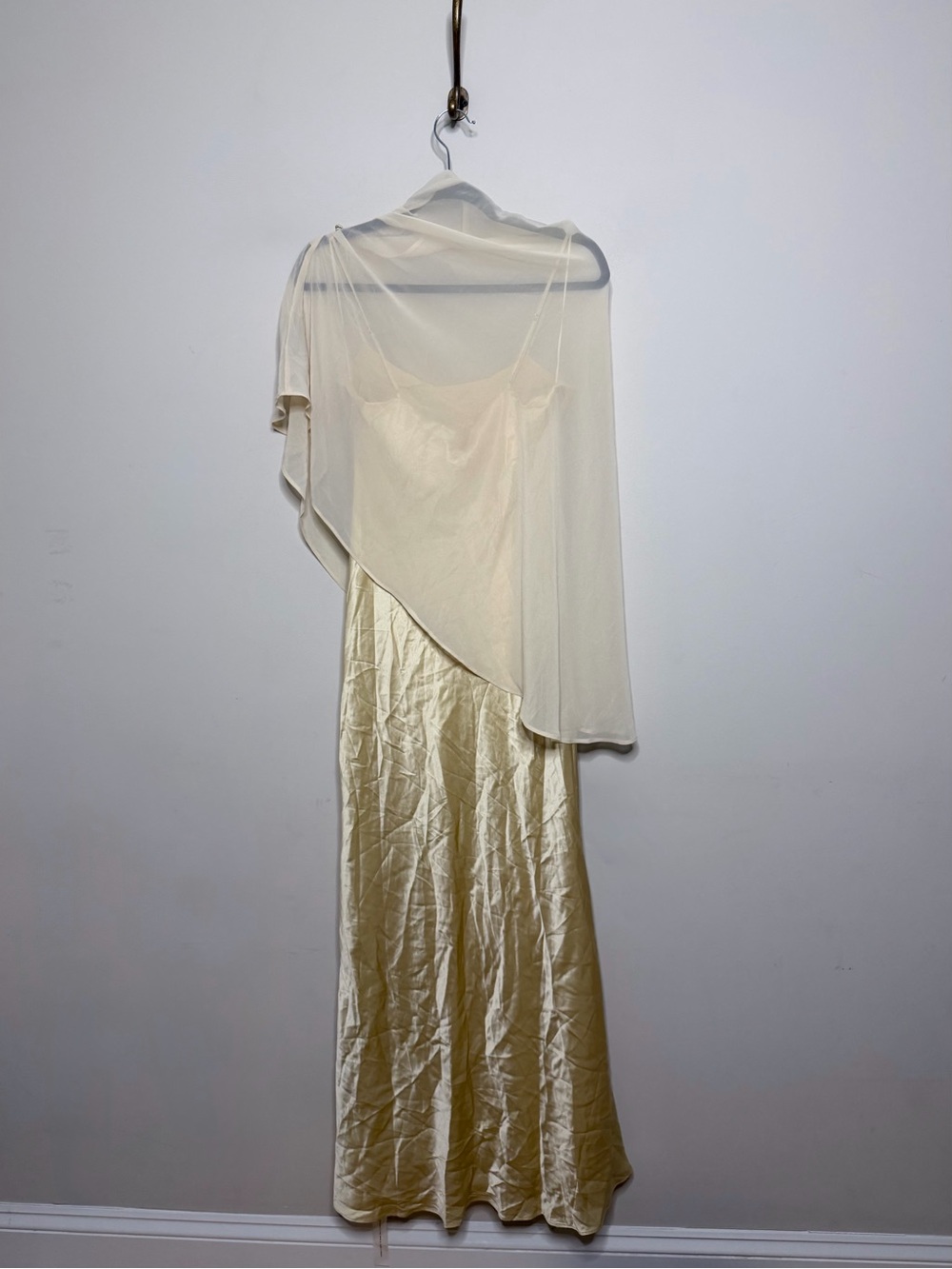Reformation Lilibeth Silk Dress in Blonde - Picture 11 of 12